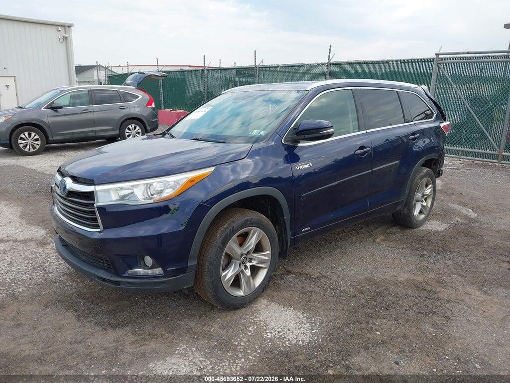 5TDDCRFH5GS018866 2016 TOYOTA HIGHLANDER HYBRID photo no. 2