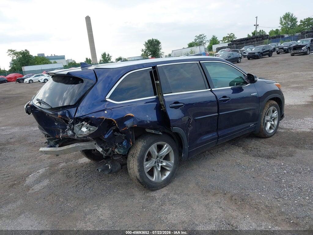 5TDDCRFH5GS018866 2016 TOYOTA HIGHLANDER HYBRID photo no. 4