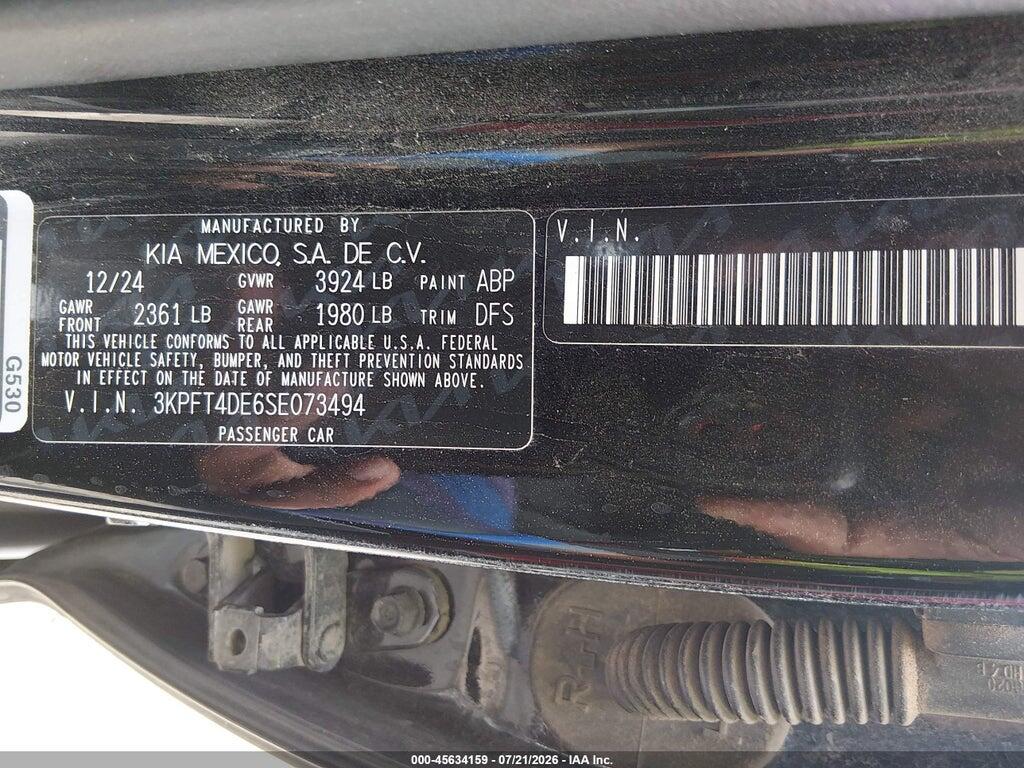 3KPFT4DE6SE073494 2025 KIA K4 photo no. 9