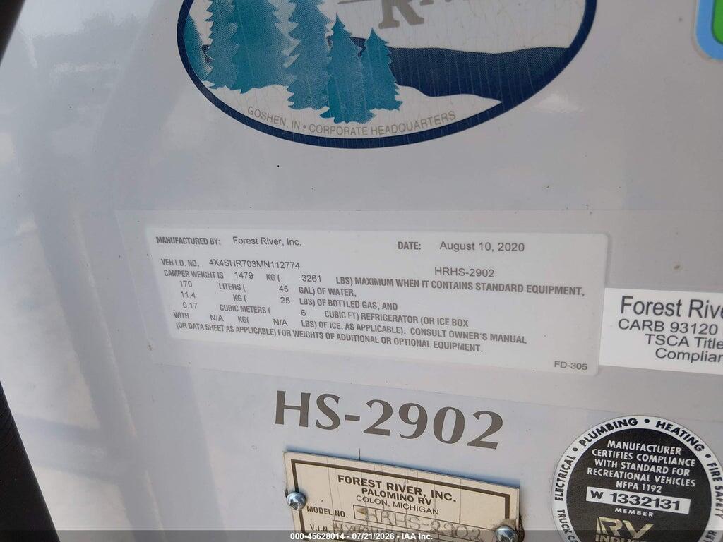 4X4SHR703MN112774 2021 PALOMINO OTHER photo no. 9
