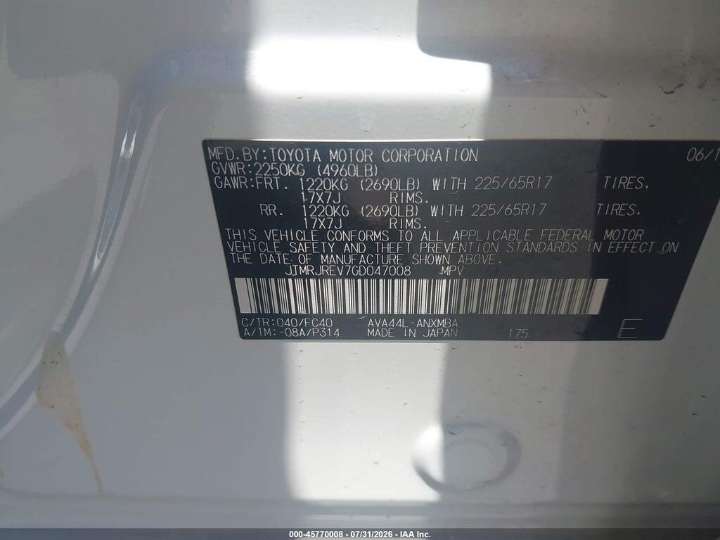 JTMRJREV7GD047008 2016 TOYOTA RAV4 HYBRID photo no. 9