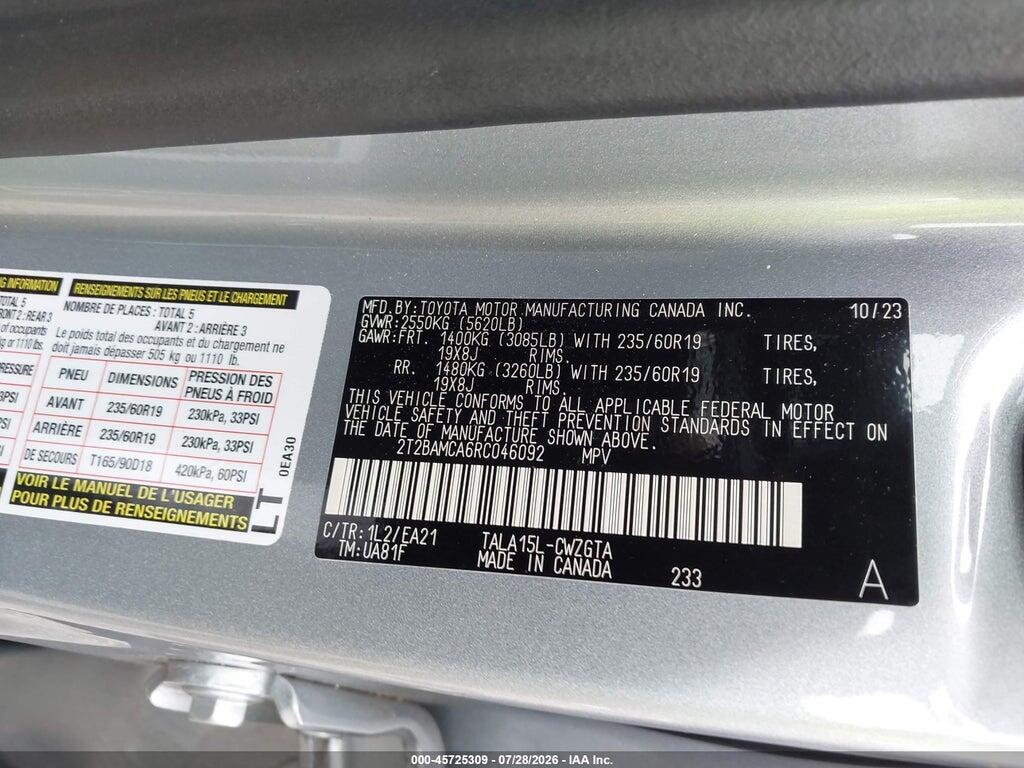 2T2BAMCA6RC046092 2024 LEXUS RX 350 photo no. 9