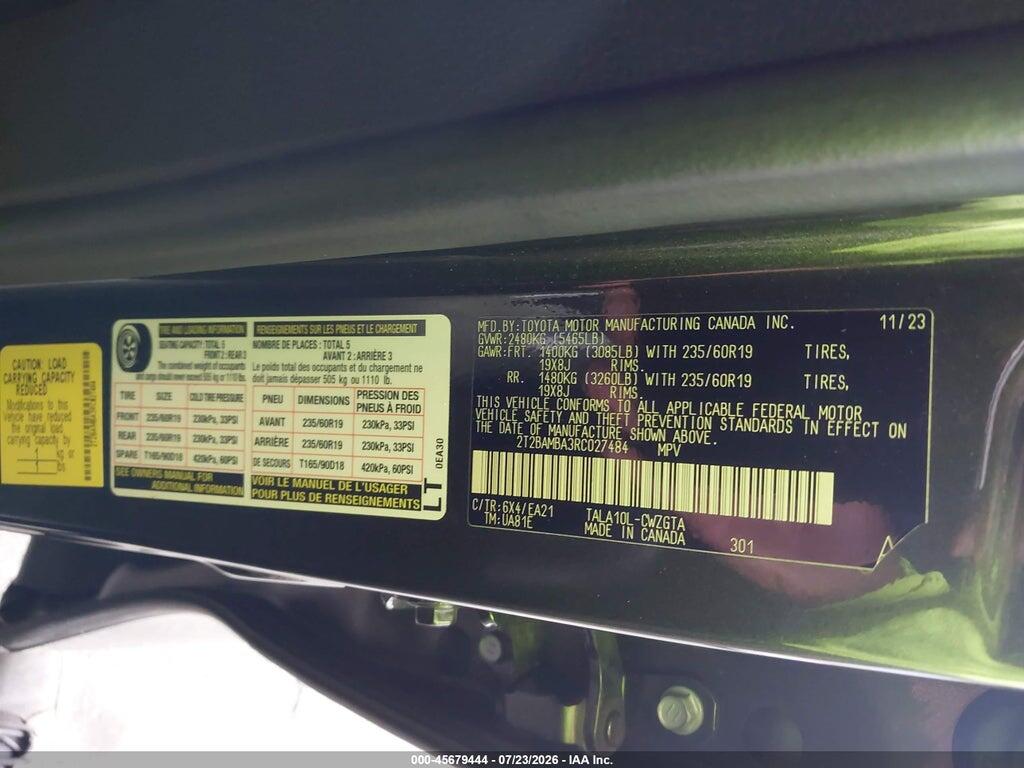 2T2BAMBA3RC027484 2024 LEXUS RX 350 photo no. 9
