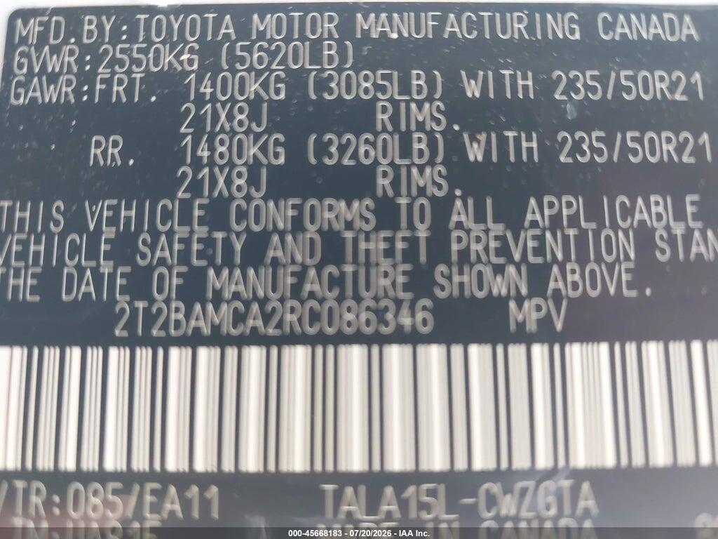 2T2BAMCA2RC086346 2024 LEXUS RX 350 photo no. 9