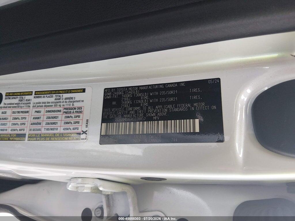 2T2BAMBA6RC038852 2024 LEXUS RX 350 photo no. 9