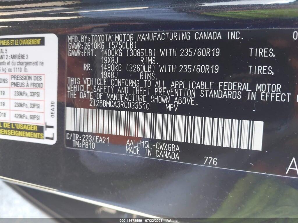 2T2BBMCA3RC033510 2024 LEXUS RX 350H photo no. 9