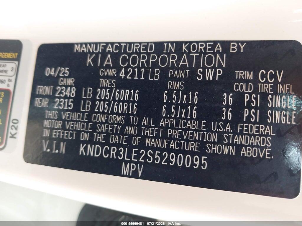 KNDCR3LE2S5290095 2025 KIA NIRO photo no. 4