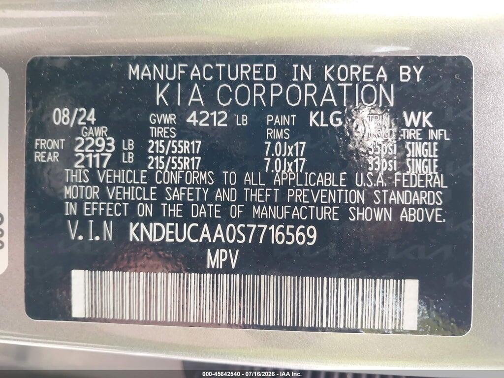 KNDEUCAA0S7716569 2025 KIA SELTOS photo no. 9