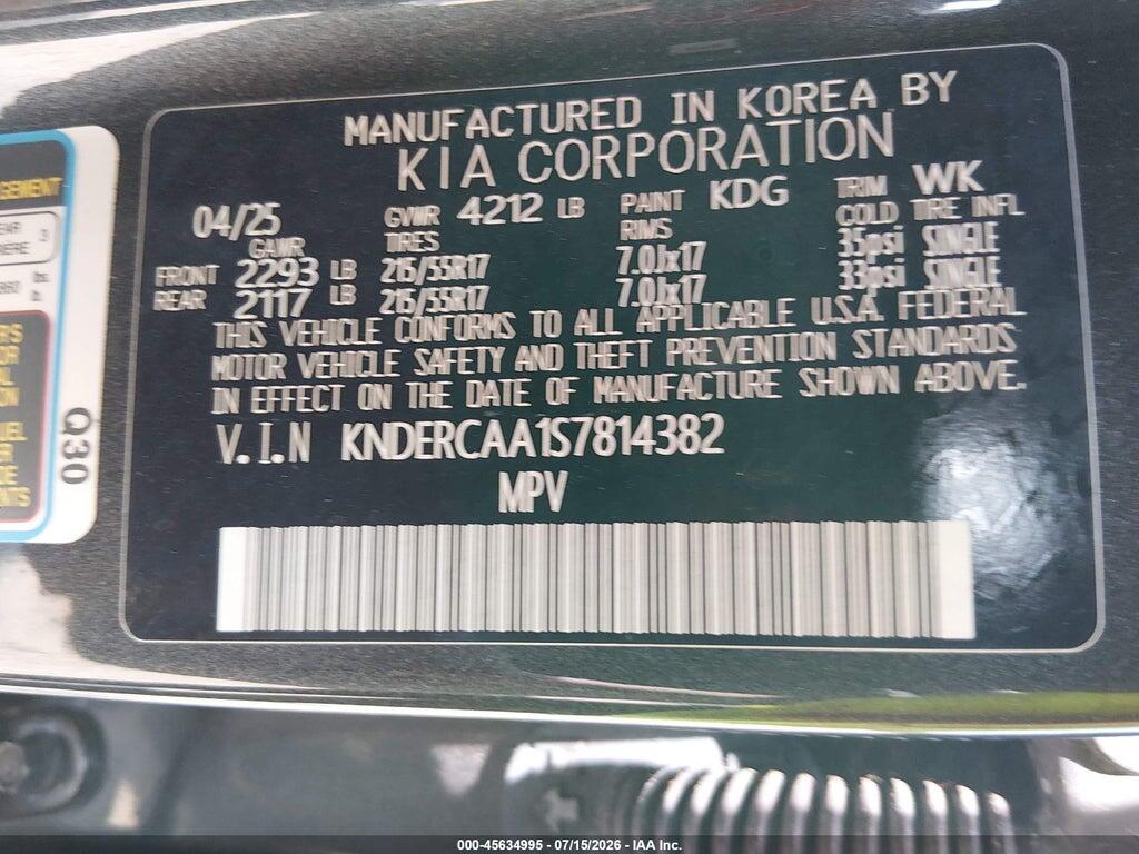 KNDERCAA1S7814382 2025 KIA SELTOS photo no. 9