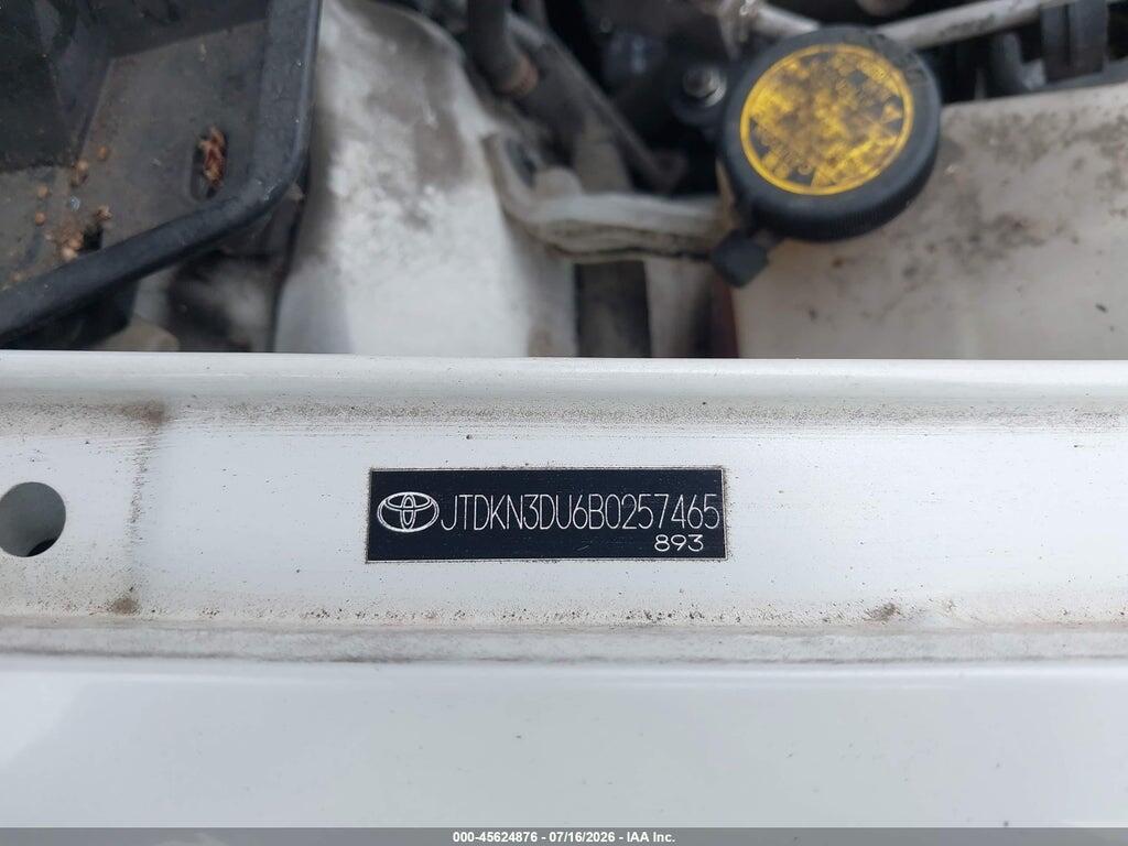 JTDKN3DU6B0257465 2011 TOYOTA PRIUS photo no. 9