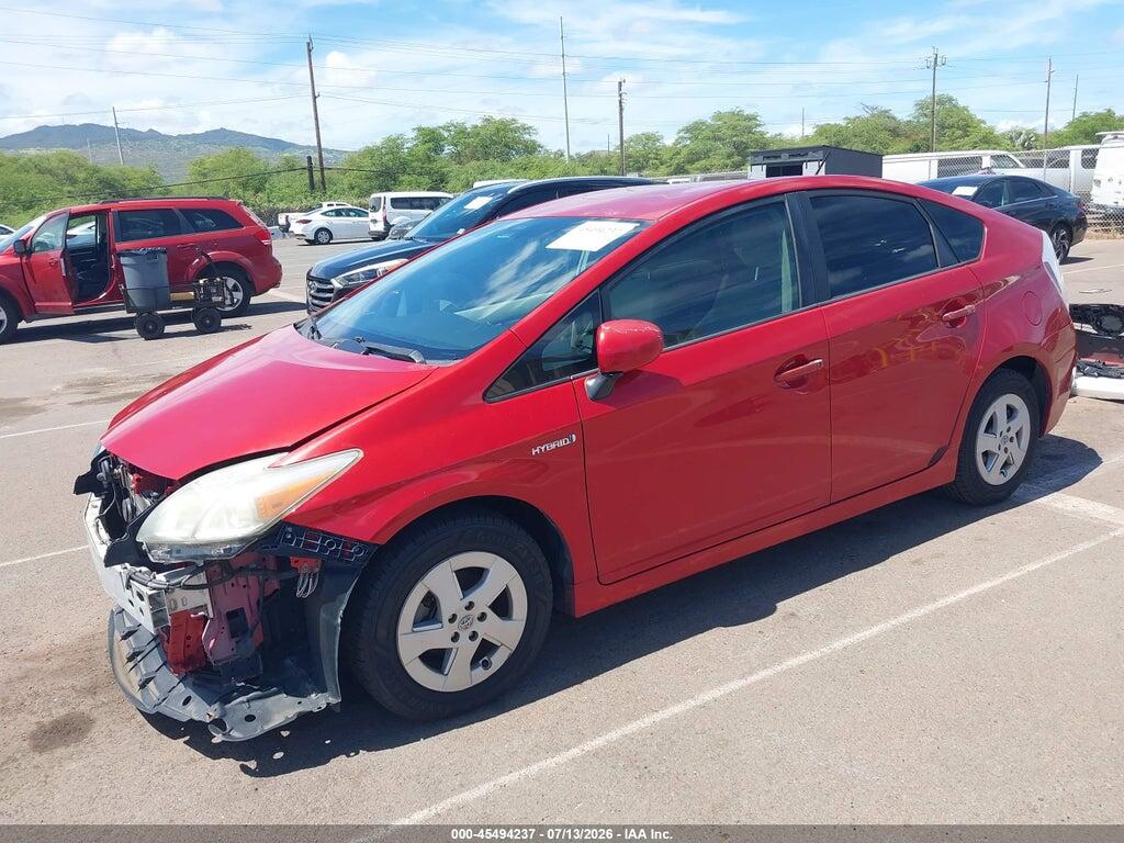 JTDKN3DU1B0258295 2011 TOYOTA PRIUS photo no. 2