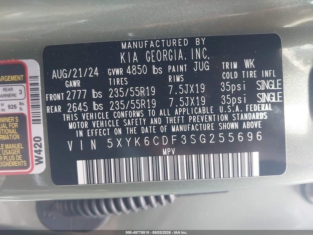 5XYK6CDF3SG255696 2025 KIA SPORTAGE photo no. 9