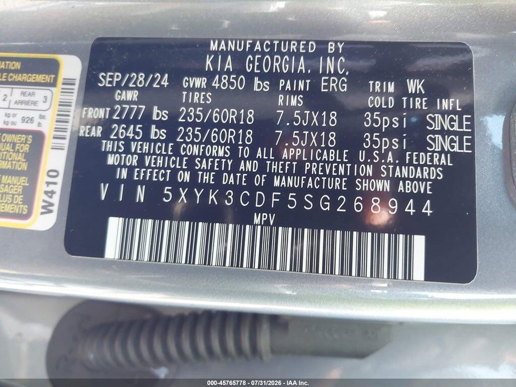 5XYK3CDF5SG268944 2025 KIA SPORTAGE photo no. 9