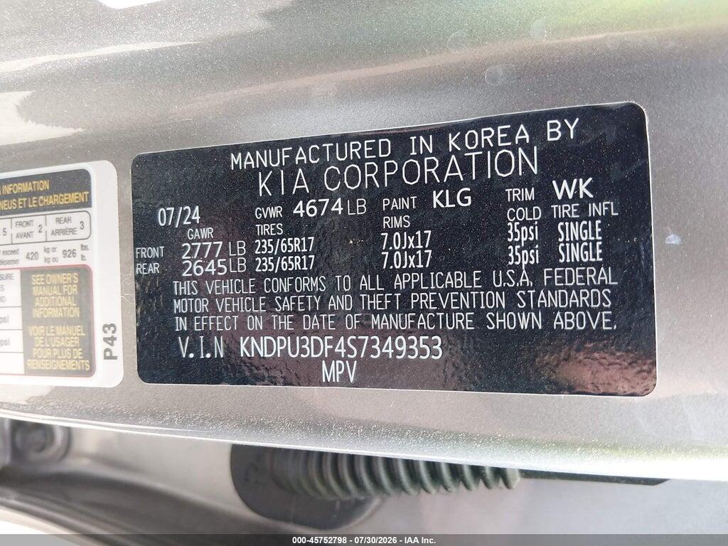 KNDPU3DF4S7349353 2025 KIA SPORTAGE photo no. 9