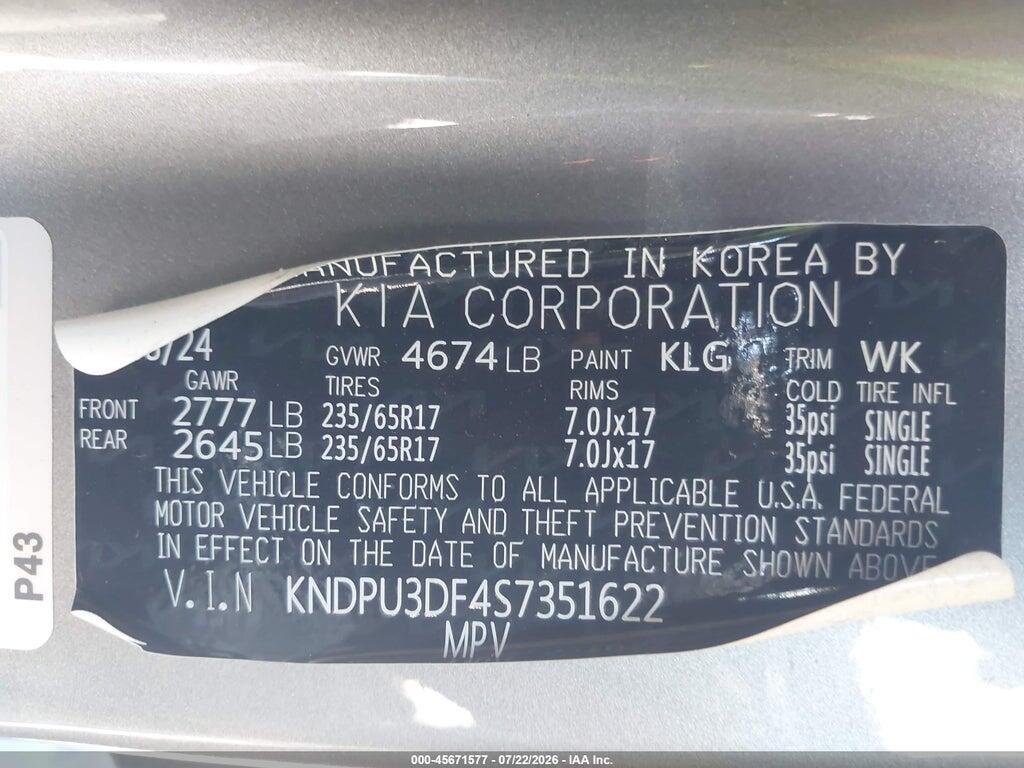 KNDPU3DF4S7351622 2025 KIA SPORTAGE photo no. 9