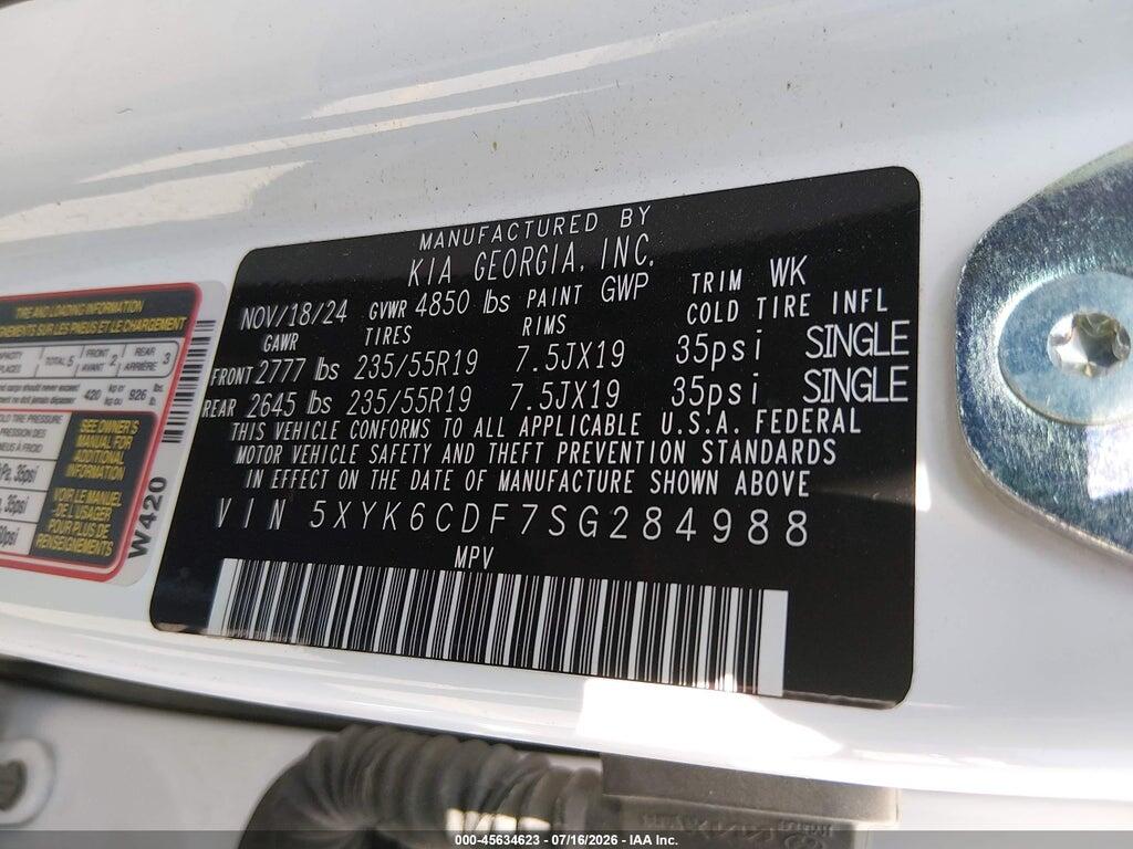 5XYK6CDF7SG284988 2025 KIA SPORTAGE photo no. 9
