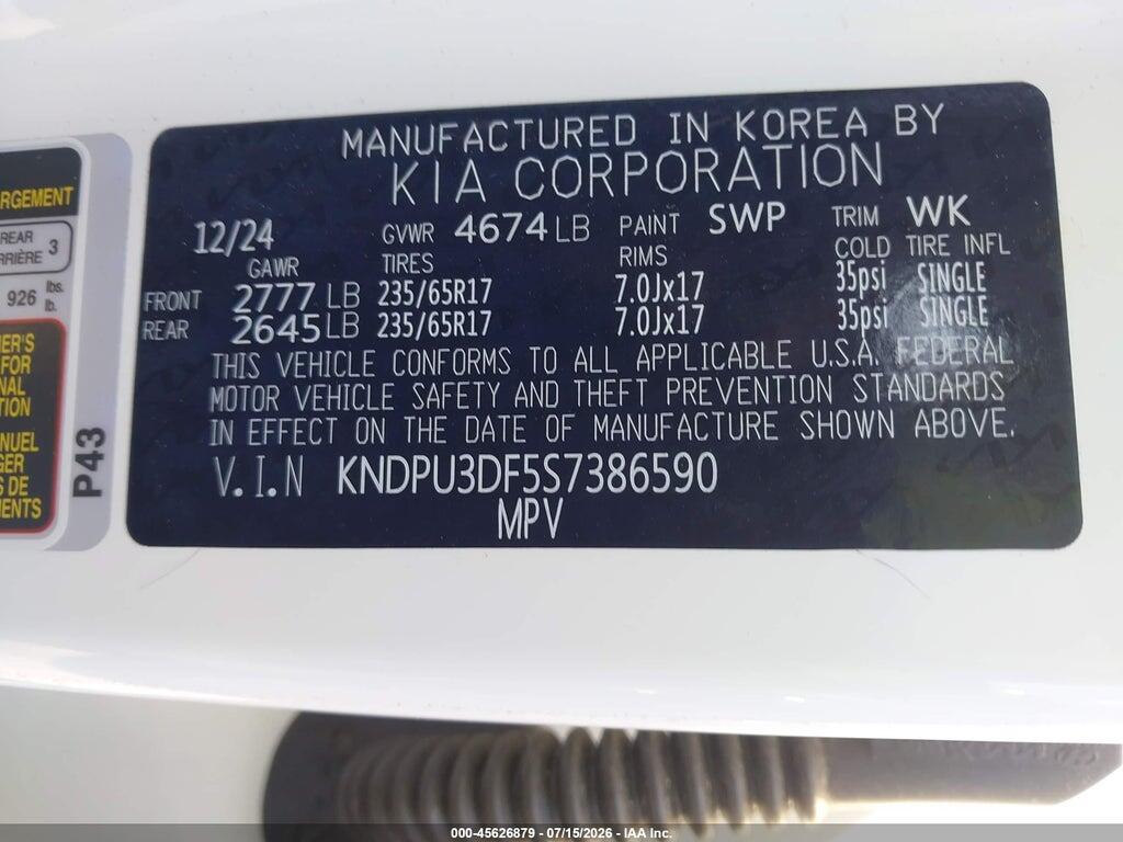 KNDPU3DF5S7386590 2025 KIA SPORTAGE photo no. 9
