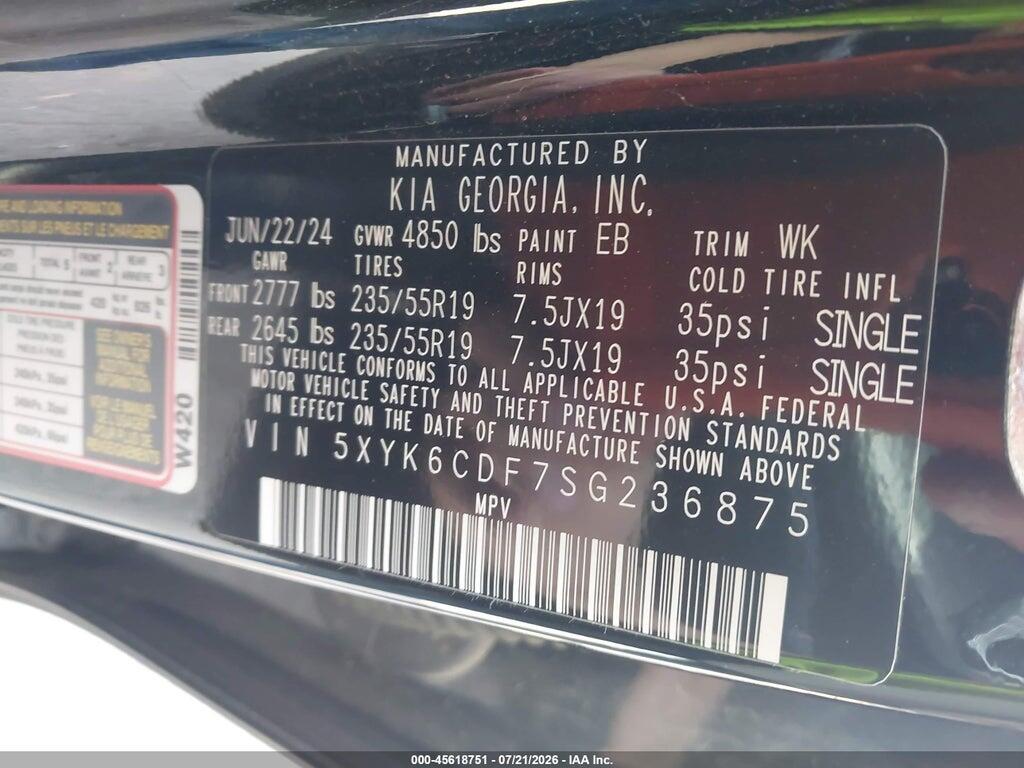 5XYK6CDF7SG236875 2025 KIA SPORTAGE photo no. 9