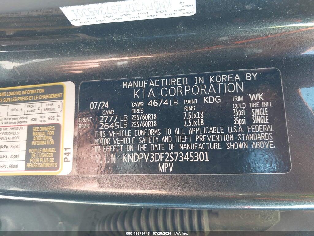 KNDPV3DF2S7345301 2025 KIA SPORTAGE photo no. 9