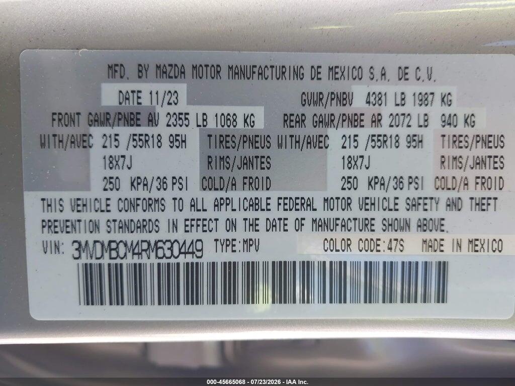 3MVDMBCM4RM630449 2024 MAZDA CX-30 photo no. 9