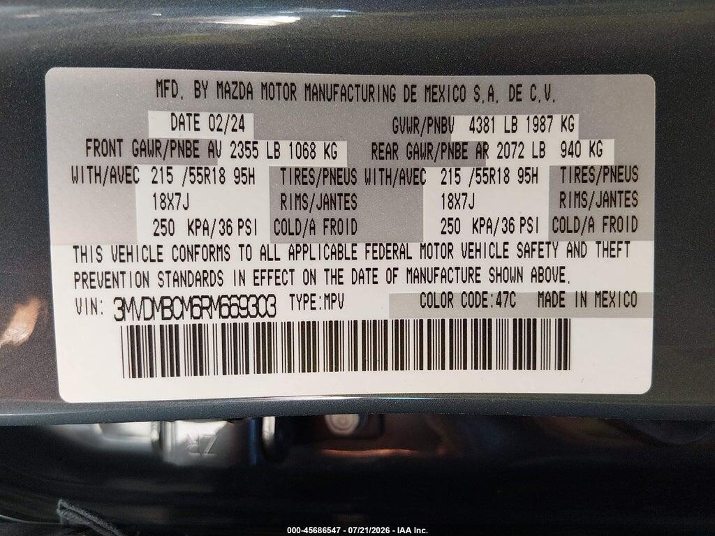3MVDMBCM6RM669303 2024 MAZDA CX-30 photo no. 9