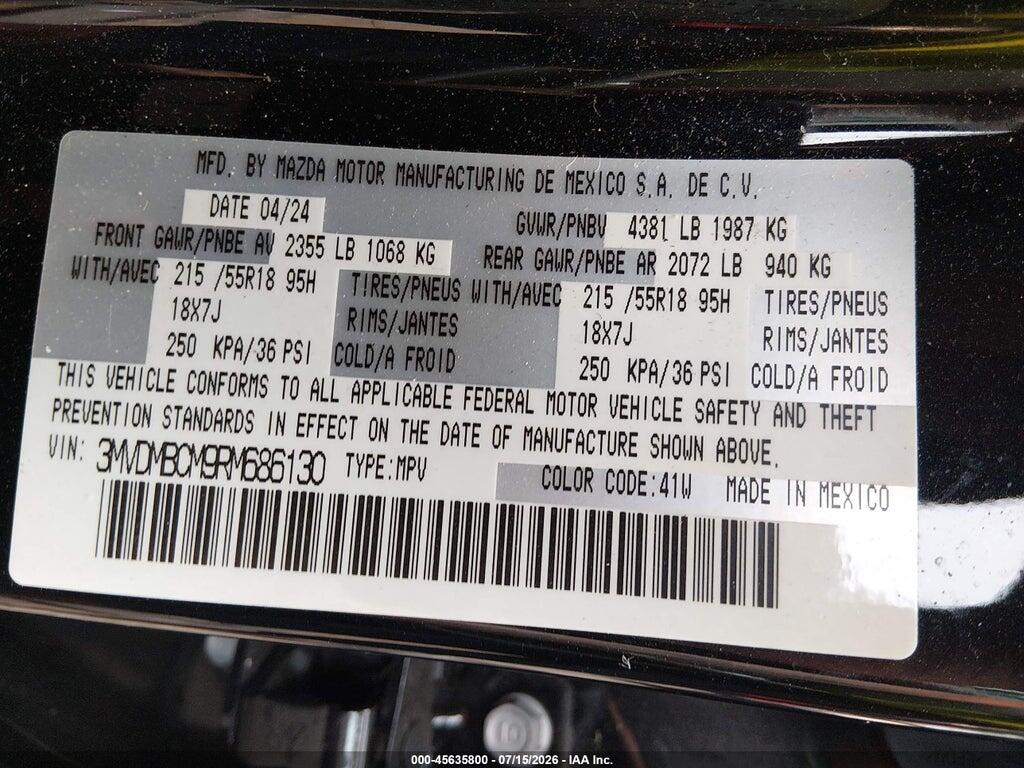 3MVDMBCM9RM686130 2024 MAZDA CX-30 photo no. 9