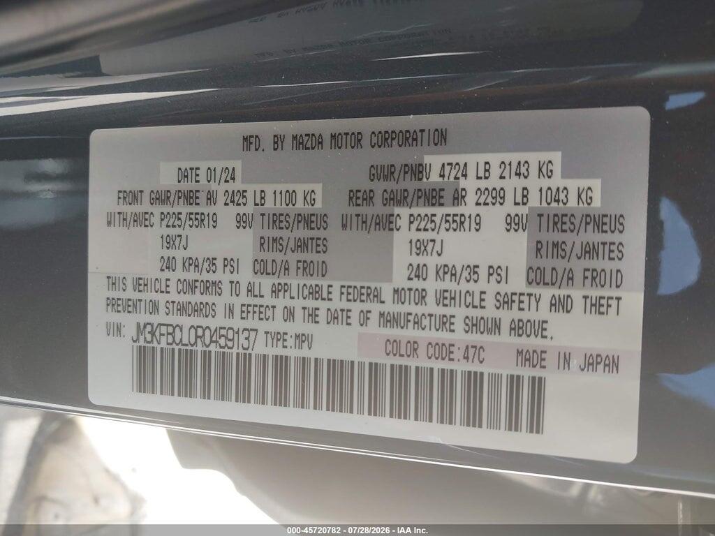 JM3KFBCL0R0459137 2024 MAZDA CX-5 photo no. 9