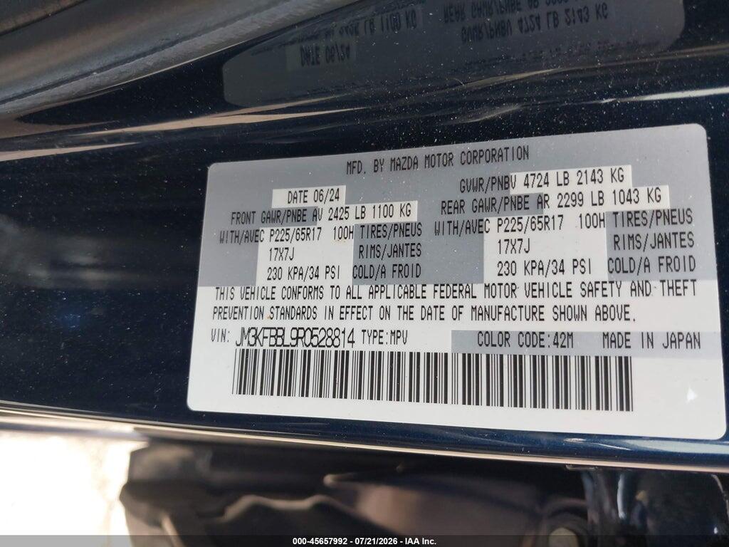 JM3KFBBL9R0528814 2024 MAZDA CX-5 photo no. 9