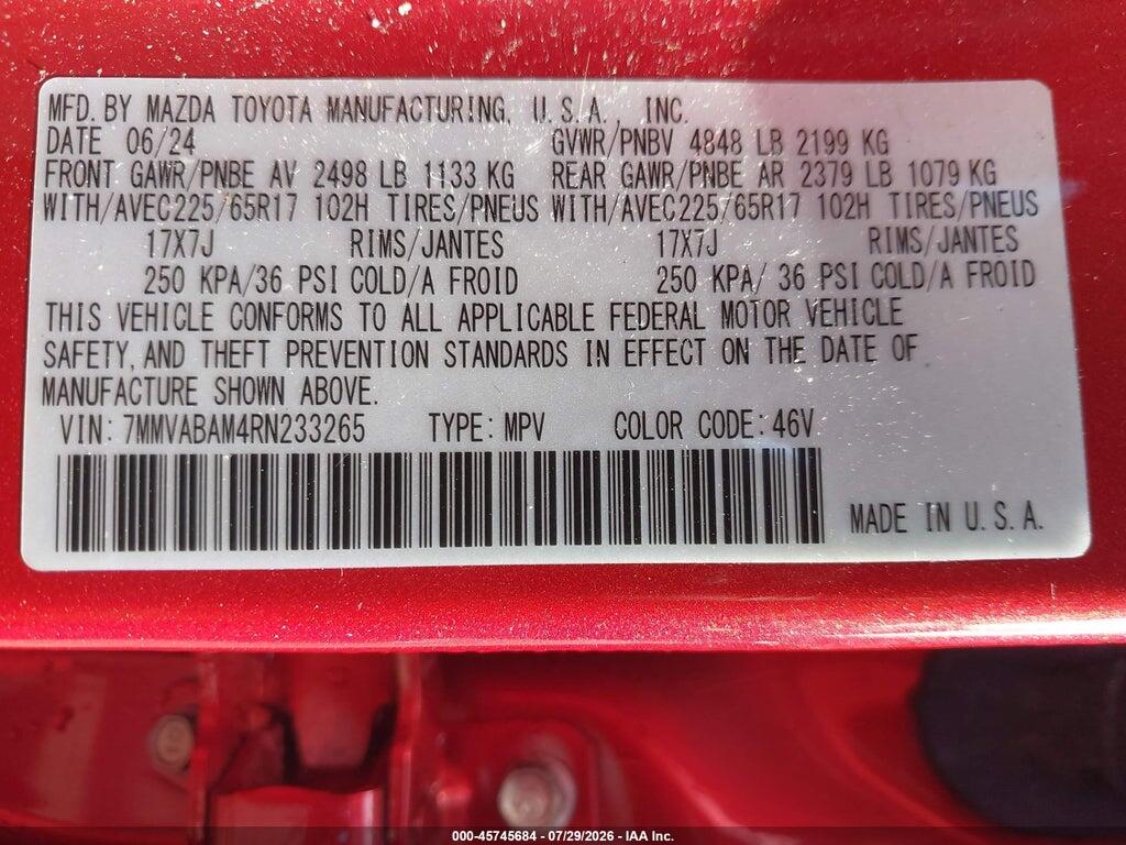 7MMVABAM4RN233265 2024 MAZDA CX-50 photo no. 9