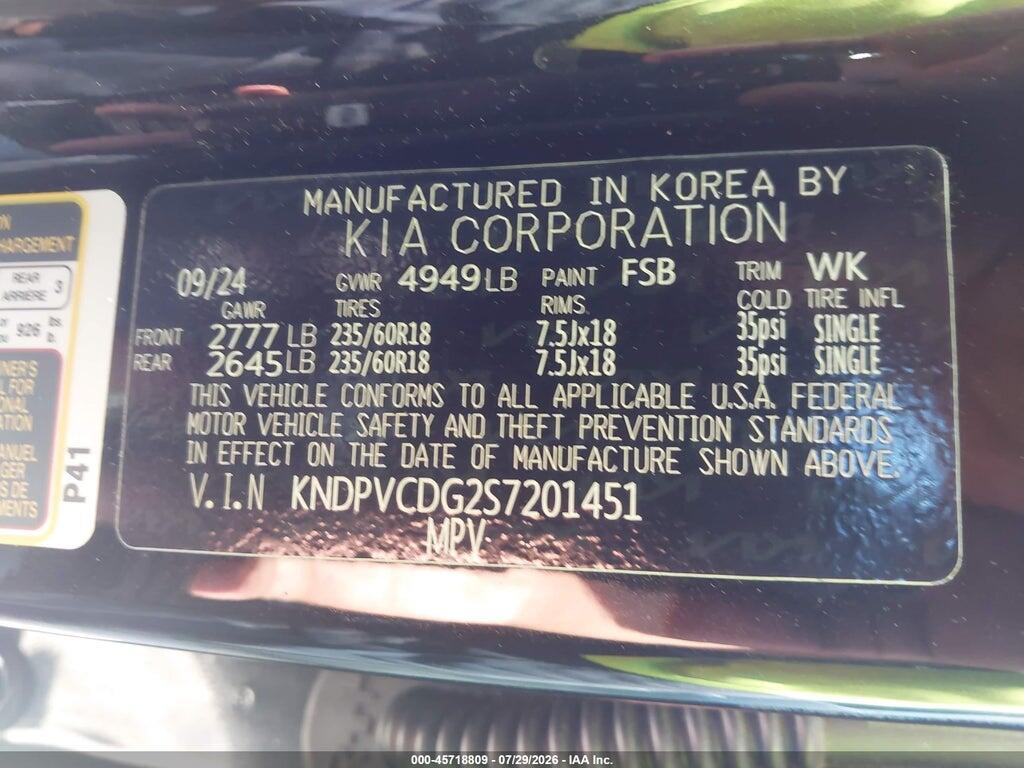 KNDPVCDG2S7201451 2025 KIA SPORTAGE HYBRID photo no. 9
