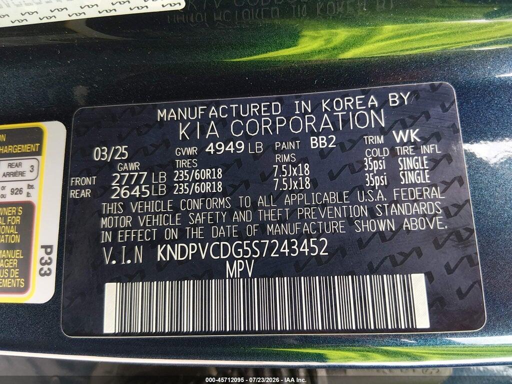 KNDPVCDG5S7243452 2025 KIA SPORTAGE HYBRID photo no. 9