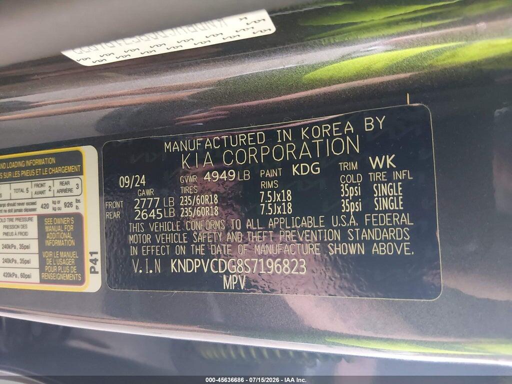 KNDPVCDG8S7196823 2025 KIA SPORTAGE HYBRID photo no. 9
