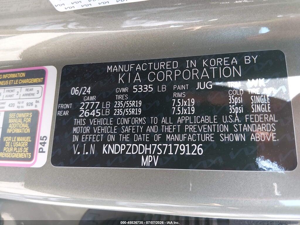 KNDPZDDH7S7179126 2025 KIA SPORTAGE PLUG-IN HYBRID photo no. 9
