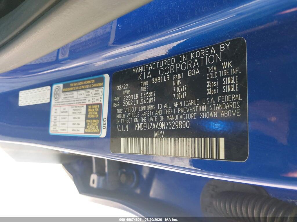 KNDEU2AA9N7329890 2022 KIA SELTOS photo no. 9