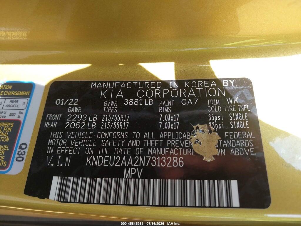 KNDEU2AA2N7313286 2022 KIA SELTOS photo no. 9