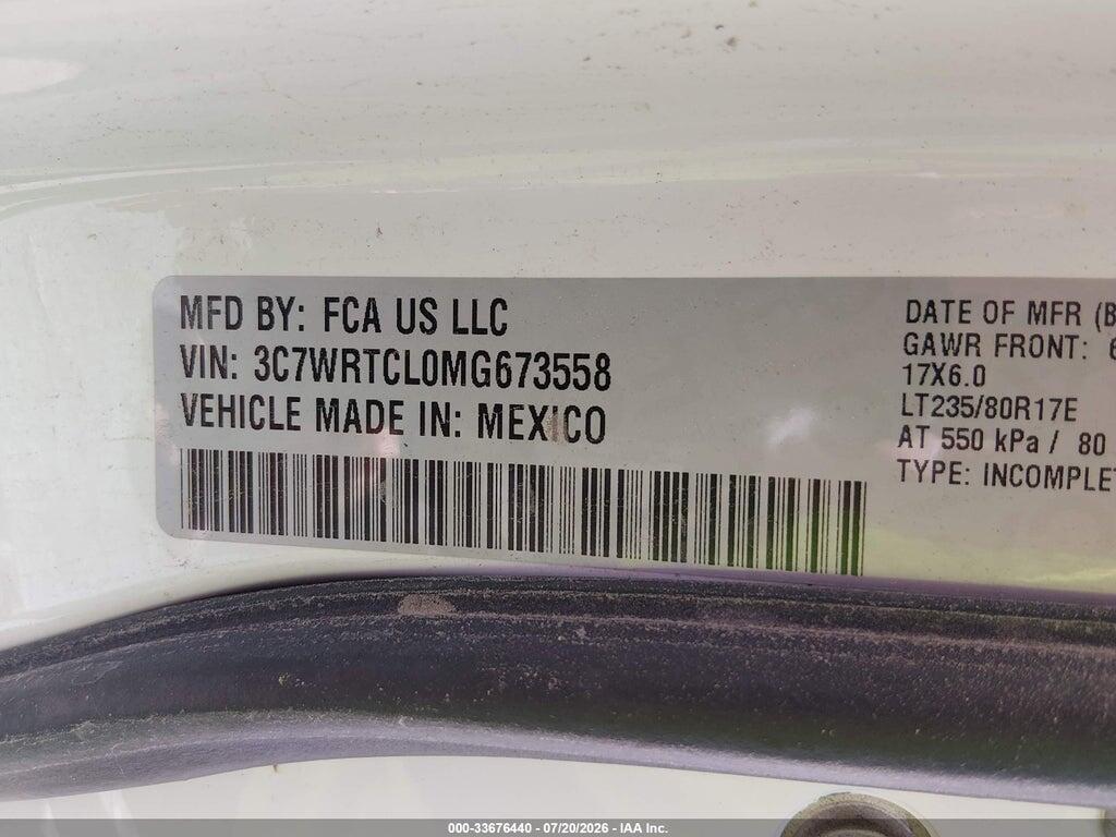 3C7WRTCL0MG673558 2021 RAM 3500 CHASSIS photo no. 9