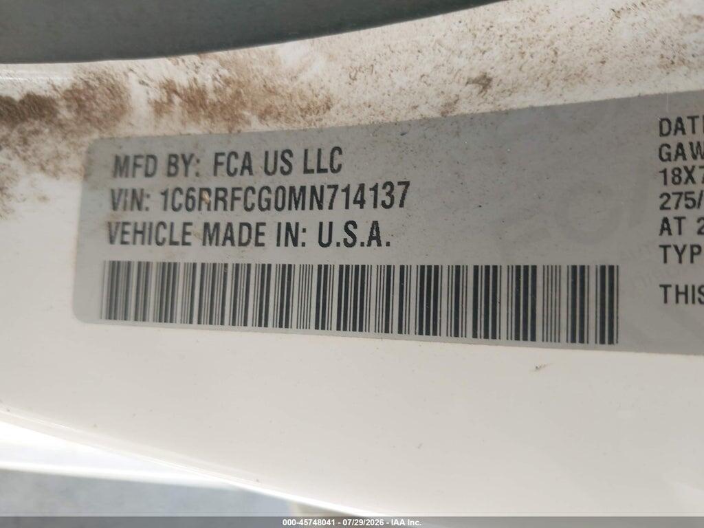 1C6RRFCG0MN714137 2021 RAM 1500 photo no. 9