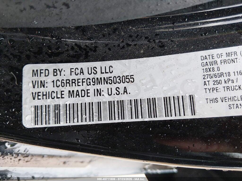 1C6RREFG9MN503055 2021 RAM 1500 photo no. 9