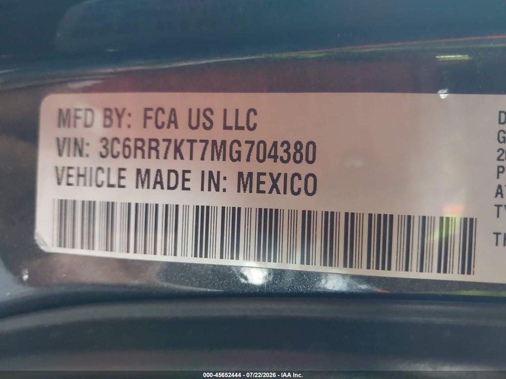 3C6RR7KT7MG704380 2021 RAM 1500 CLASSIC photo no. 9