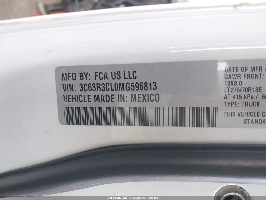 3C63R3CL0MG596813 2021 RAM 3500 photo no. 9