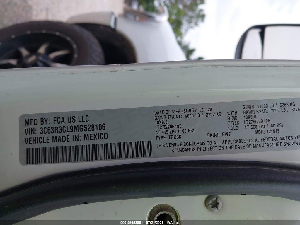 3C63R3CL9MG528106 2021 RAM 3500 photo no. 8