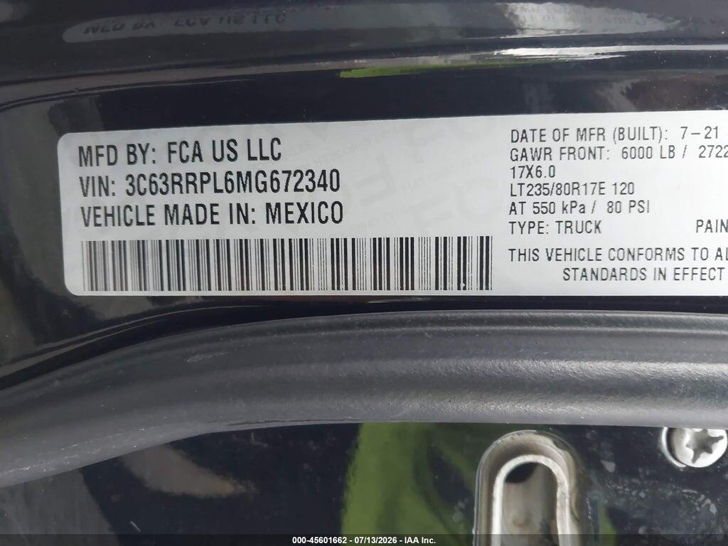 3C63RRPL6MG672340 2021 RAM 3500 photo no. 8