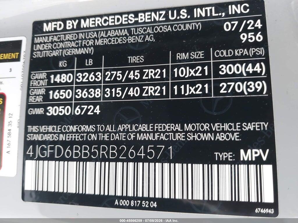 4JGFD6BB5RB264571 2024 MERCEDES-BENZ AMG GLE 53 COUPE photo no. 9