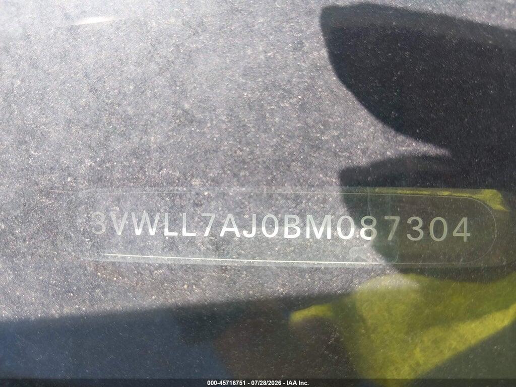 3VWLL7AJ0BM087304 2011 VOLKSWAGEN JETTA photo no. 9