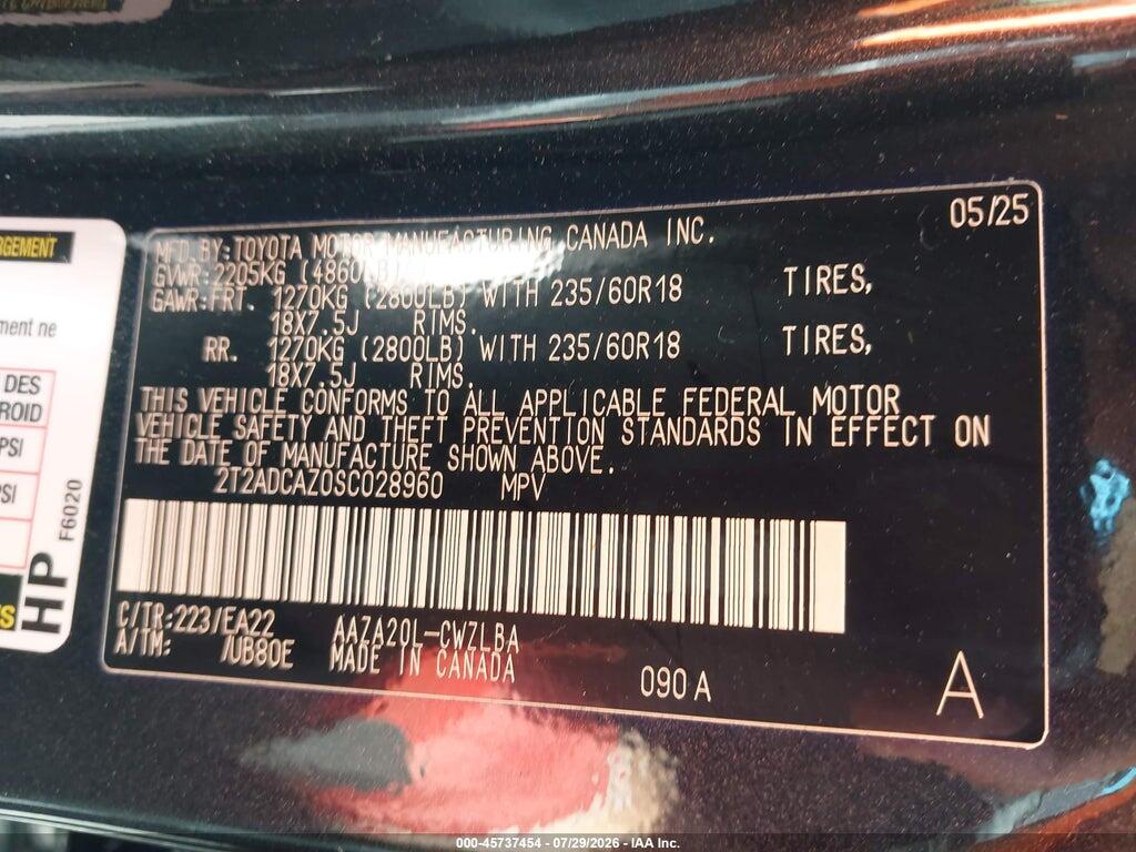 2T2ADCAZ0SC028960 2025 LEXUS NX 250 photo no. 9