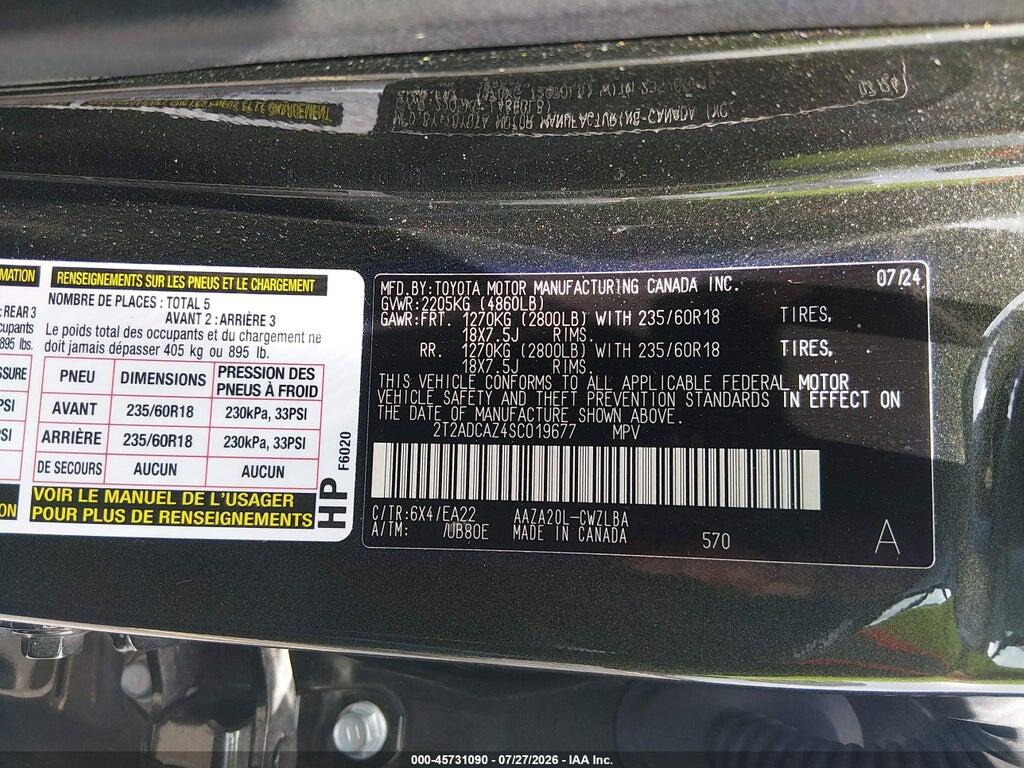 2T2ADCAZ4SC019677 2025 LEXUS NX 250 photo no. 9