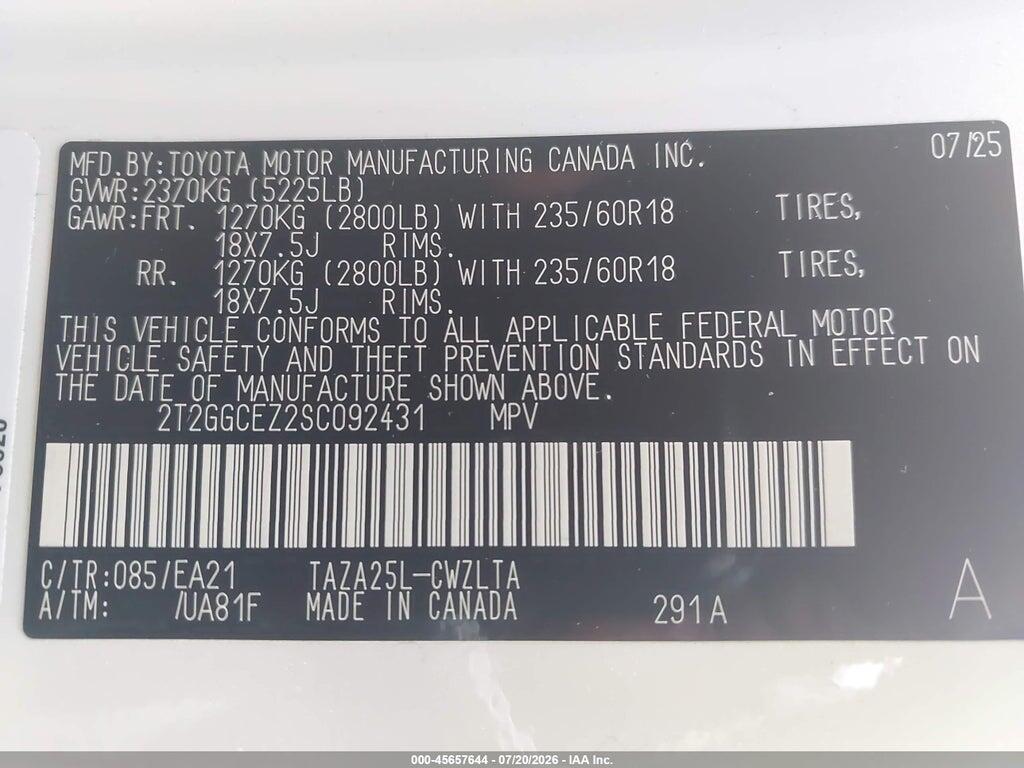 2T2GGCEZ2SC092431 2025 LEXUS NX 350 photo no. 9