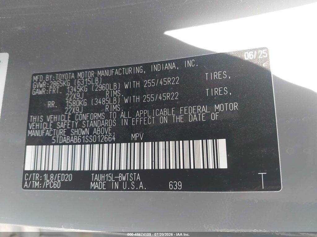 5TDABAB61SS012664 2025 LEXUS TX 500H photo no. 9