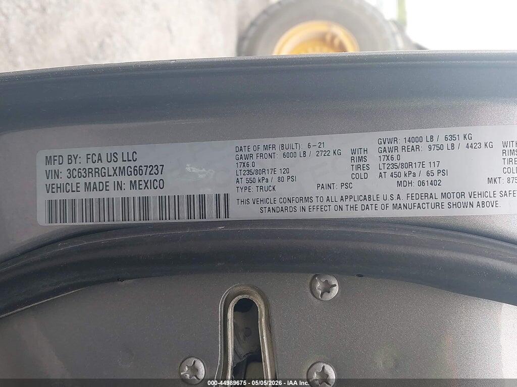 3C63RRGLXMG667237 2021 RAM 3500 photo no. 8