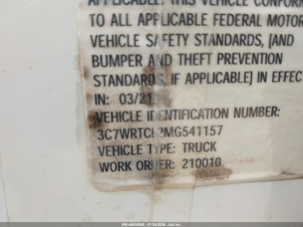 3C7WRTCL2MG541157 2021 RAM 3500 CHASSIS photo no. 8